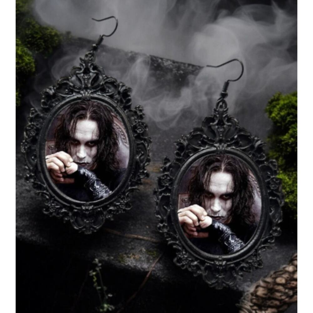 Brandon Lee The Crow Earrings - Broody Gothic Love Story